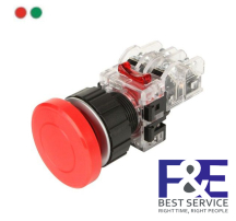 Nút nhấn dù Hanyoung MRE-KM2G 25mm 2NO+2NC Màu Xanh lá