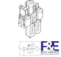 Bộ lọc kh&#237; n&#233;n Festo&#160;MSB4N-1/4-C3J3M1-WP