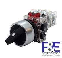 Công tắc xoay 2 vị trí Hanyoung MRS-R2R2, 22mm (tự nhả)