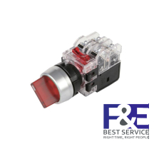 Công tắc 2 vị trí tự nhả Hanyoung MRT-R2R1D0R 22mm đèn 12-24V