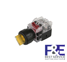 Công tắc 2 vị trí tự giữ Hanyoung MRT-K2A1D0Y 25mm đèn 12-24V