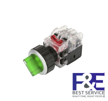 Công tắc 2 vị trí tự nhả Hanyoung MRT-A2R1A3G 30mm đèn 380V