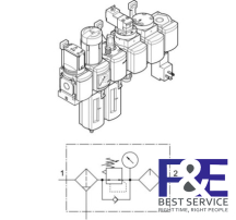 Bộ lọc kh&#237; n&#233;n Festo&#160;MSB4N-1/4-C3J3M1D1A1F3-WP