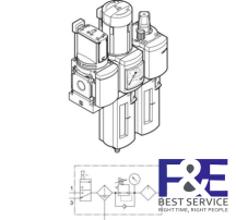 Bộ lọc kh&#237; n&#233;n Festo&#160;MSB6N-1/2-C3J4M1-WP