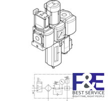 Bộ lọc kh&#237; n&#233;n Festo&#160;MSB6-1/2-C3J1F3-WP