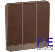 Ba công tắc 1 chiều 16A Schneider E8333L1LED_WD_G19