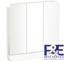 Ba công tắc 1 chiều 16A Schneider E8333L1LED_WE_G19