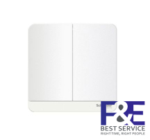 Công tắc đôi 2 chiều có đèn Schneider E8332L2LED_WE_G19