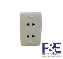 Ổ cắm đôi 2 chấu 16A E426UST2CB_G19