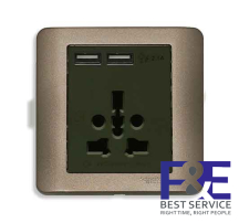 Ổ cắm đa năng và USB đôi E8442616USB_SZ_G19