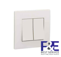 Công tắc đôi 1 chiều 16AX KB32_1_WE_G19