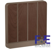 Mặt cho 4 công tắc Schneider E8334_WD_G19