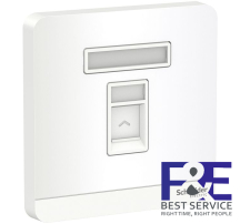 Ổ cắm mạng cat6 đơn Schneider E8331RJS6_WE_G19