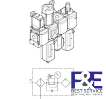 Bộ lọc kh&#237; n&#233;n Festo&#160;MSB4N-1/4-C3J3F3M1-WP