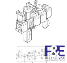 Bộ lọc kh&#237; n&#233;n Festo&#160;MSB6N-1/2-C3J4D7A1F3-WP