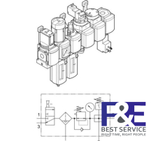 Bộ lọc kh&#237; n&#233;n Festo&#160;MSB4N-1/4-C3J2M1D7A1F3-WP