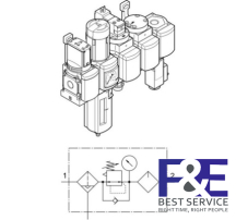 Bộ lọc kh&#237; n&#233;n Festo&#160;MSB4N-1/4-C3J4D1A1F3-WP
