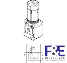 Bộ chỉnh &#225;p Festo MS4-LRB-1/4-D6-VS-AS-Z