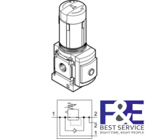Bộ chỉnh &#225;p Festo MS6-LRB-1/2-D5-A4-AS