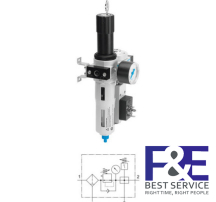 Bộ chỉnh lọc Festo&#160;-LFRS-1/2-D-MAXI-KE