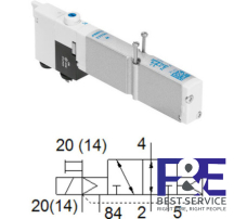 Van điện từ Festo VMPA1-M1H-W-PI