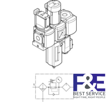 Bộ lọc kh&#237; n&#233;n Festo&#160;MSB4N-1/4-C3J3F3-WP