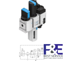 Bộ lọc kh&#237; n&#233;n Festo&#160;MSB6-1/2-C3-J1-D14-WP