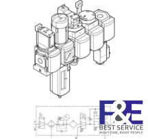 Bộ lọc kh&#237; n&#233;n Festo&#160;MSB4N-1/4-C3J3D7A1F3-WP