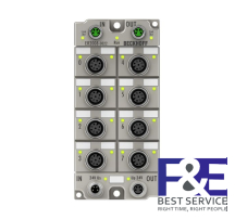 ER2008-0022 | EtherCAT Box, 8-channel digital output, 24 V DC, 0.5 A, M12, zinc die-cast