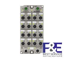 ER2809-0021 | EtherCAT Box, 16-channel digital output, 24 V DC, 0.5 A, M8, zinc die-cast