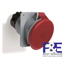 2CMA167430R1000 &#8211; Ổ cắm âm dạng nghiêng ABB 463RAU6 63A 3P+N+E 346-415V IP44