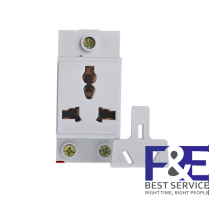 Ổ cắm cài thanh ray 3 chấu Chint AC30-124