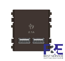 Ổ sạc USB 2.1A đôi Schneider 8432USB_BZ size M