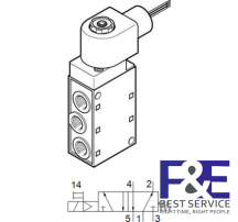 Van điện từ Festo MFH-5-1/4-24-NPT-EX