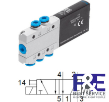 Van điện từ Festo MHE2-MS1H-5/2-QS-4