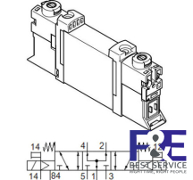 Van điện từ Festo VUVG-B10A-P53U-ZT-F-1P3