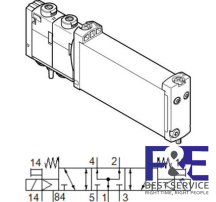 Van điện từ Festo VUVG-B14-P53U-ZT-F-1T1L