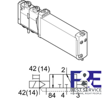 Van điện từ&#160;Festo-VUVG-B14Z-M32C-AZT-F-1T1L-EX2C