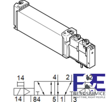 Van điện từ Festo VUVG-B18-B52-ZT-F-1T1L