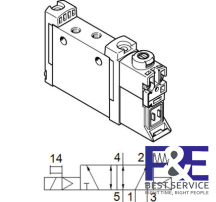 Van điện từ Festo VUVG-L10A-M52-RT-M3-1P3