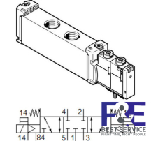 Van điện từ&#160;Festo&#160;-VUVG-S18-P53C-ZT-G14-1T1L