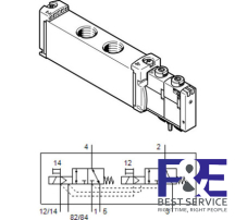 Van điện từ&#160;Festo&#160;-VUVG-S18-T32C-MZT-G14-1T1L