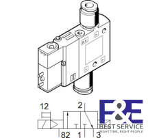 Van điện từ Festo  CPE14-M1BH-3GL-QS-8