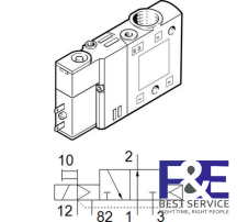 Van điện từ Festo  CPE14-M1BH-3OLS-1/8