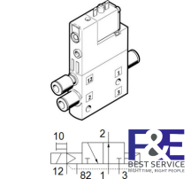 Van điện từ Festo  CPE14-M1BH-3OLS-QS-8