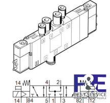 Van điện từ Festo CPE14-M1BH-5 / 3BS-QS-8