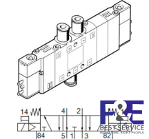 Van điện từ Festo CPE14-M1BH-5 / 3E-QS-6