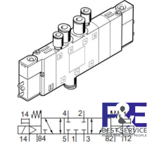 Van điện từ Festo CPE14-M1BH-5 / 3GS-QS-6