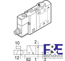 Van điện từ Festo CPE14-M1BH-3GLS-1/8