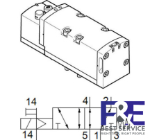 van kh&#237; n&#233;n festo VSVA-B-M52-MZD-D2-1T1L